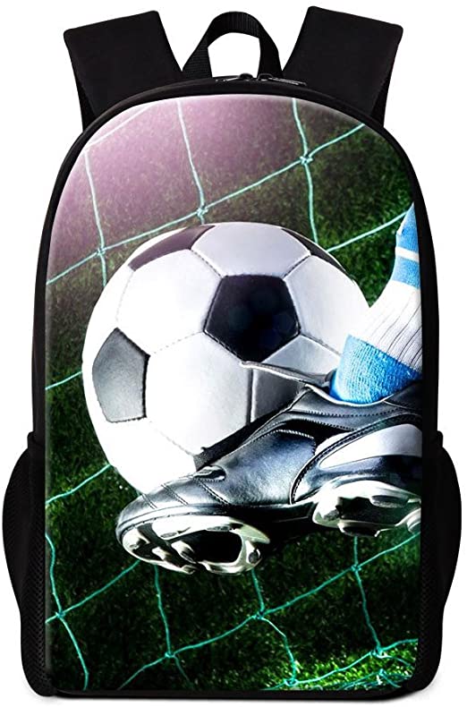 Dispalang Soccer Backpack for Children Cool Bagback Satchel Boys Daily Bag