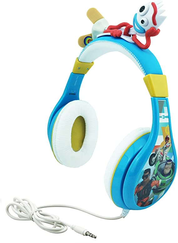 Kids Headphones for Kids Toy Story 4 Forky Adjustable Stereo Tangle-Free 3.5Mm Jack Wired Cord Over Ear Headset for Children Parental Volume Control Kid Friendly Safe Perfect for School Home Travel