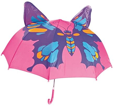 Kids Umbrella - Childrens 18 Inch Rainy Day Umbrella - Butterfly